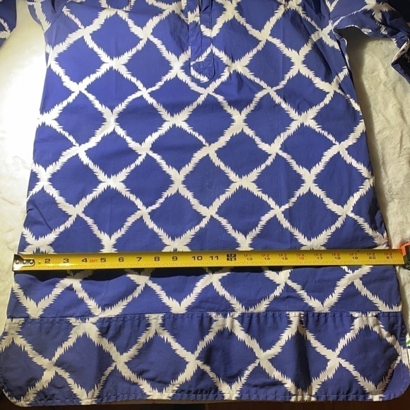 Tizzie Blue & White Tunic Top/Shirt Size Med - Picture 13 of 14